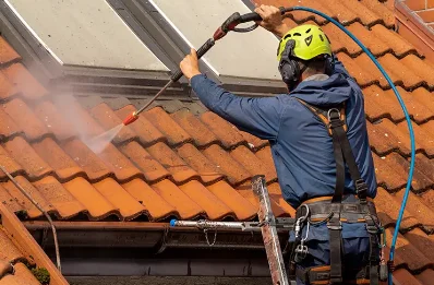 Démoussage et hydrofuge de toiture à Biding
